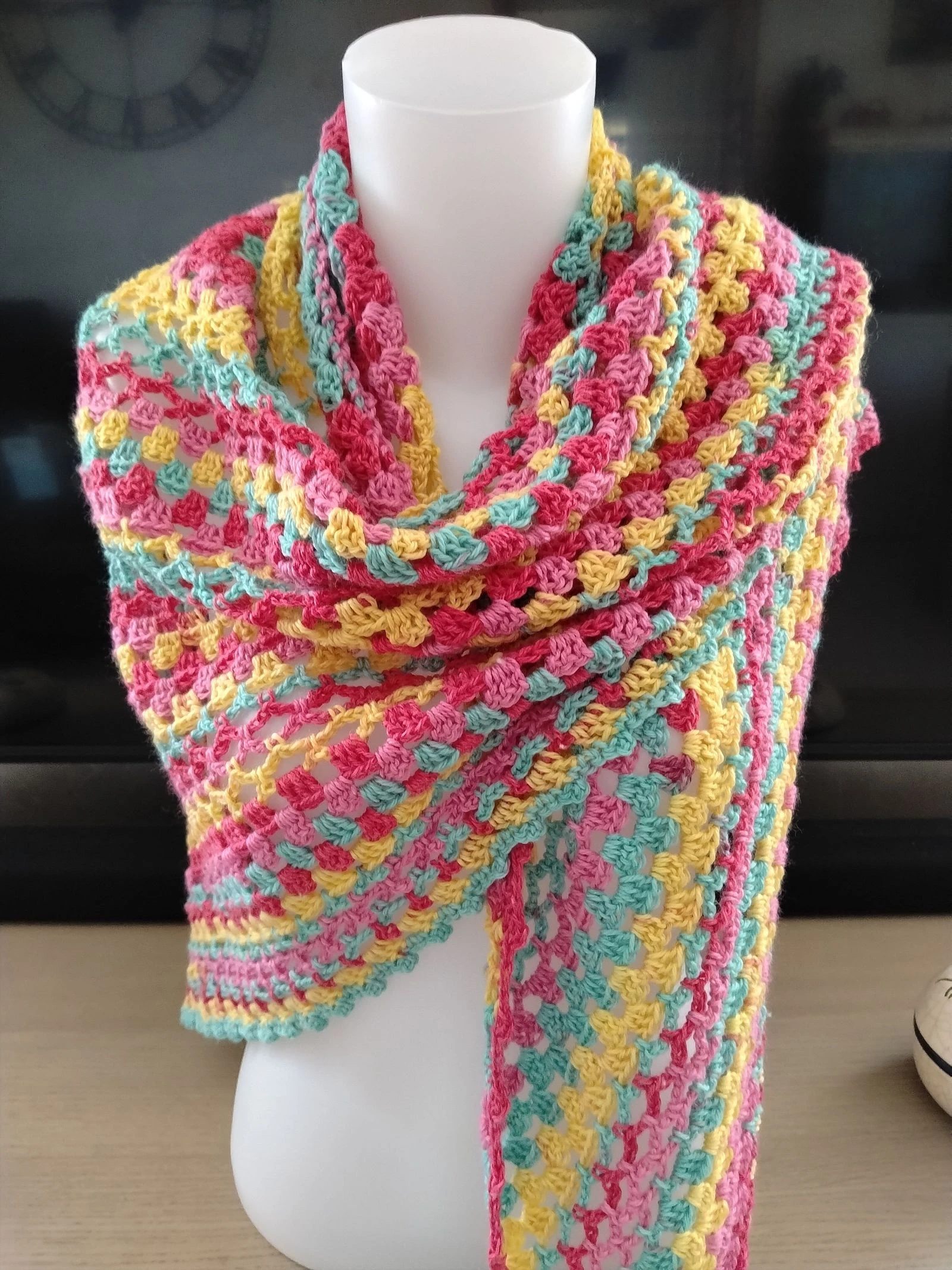 Large Handmade Crochet Shawl – photo 2